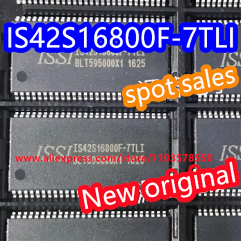 10PCS 100% New original IS42S16800F-7TLI IS42S16800 package TSSOP54 DRAM chip SDRAM 128 megabit 8Mx16 3.3V