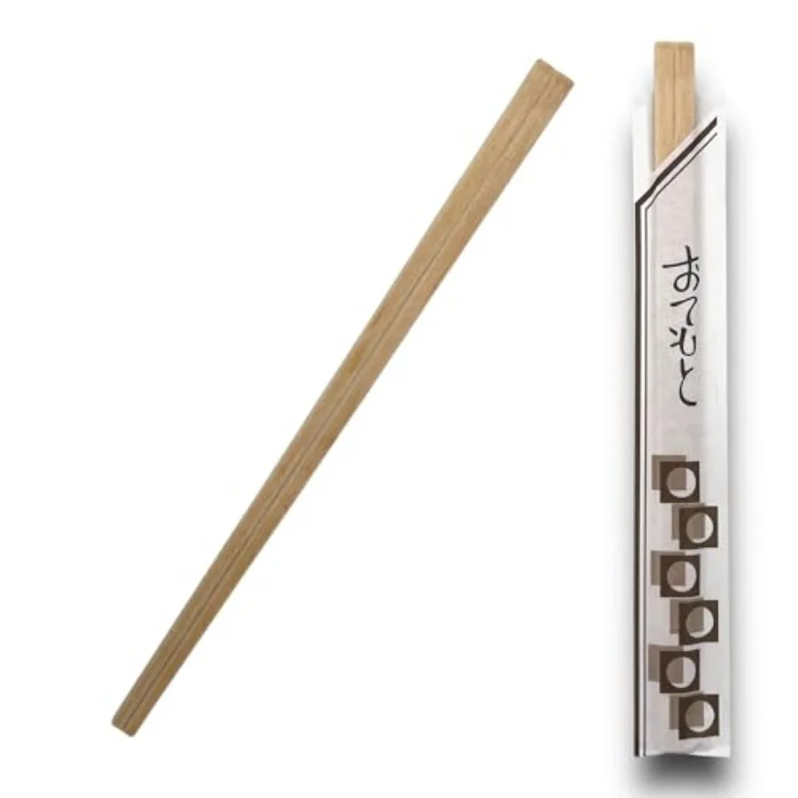 Mountain Pine Brand Japanese Style Chopsticks - each pack with 100 pairs, 8 inches tall, and individually sleeved, great additi