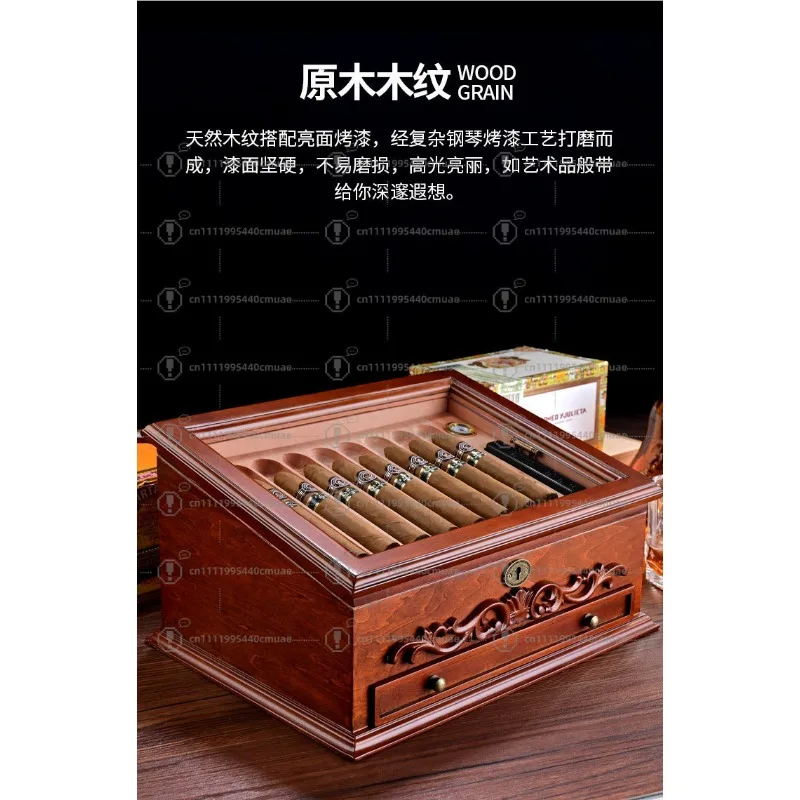 Caja de puros retro, humectante para puros, humectante para gabinetes de puros