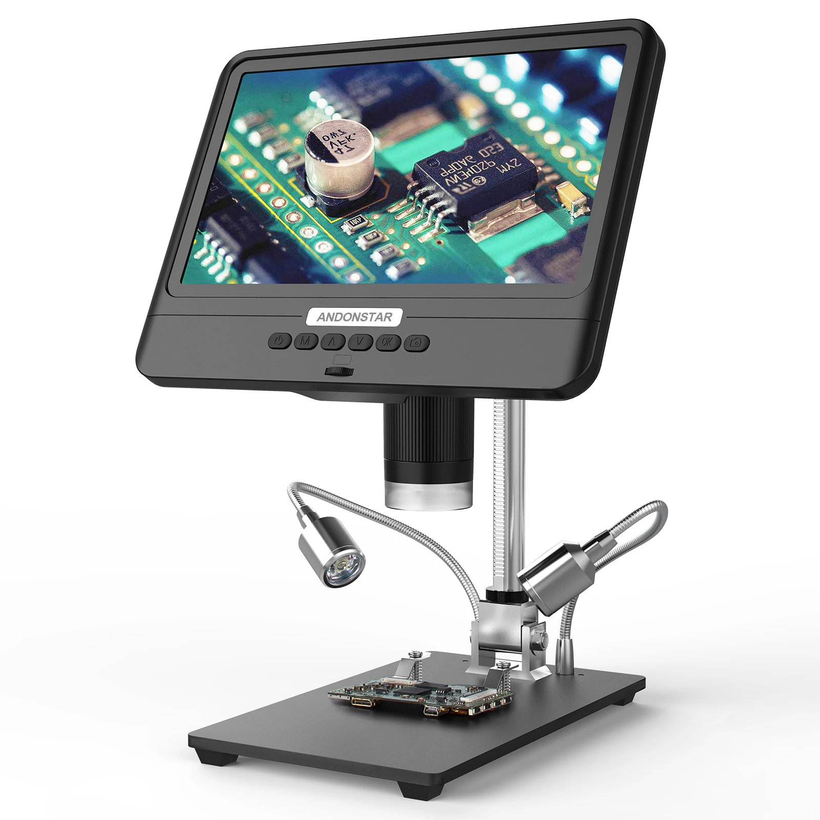 8.5 Inch LCD Display Screen 5X-1200X Digital Microscope 1280 * 800 Adjustable 1080P Scope Soldering Tool