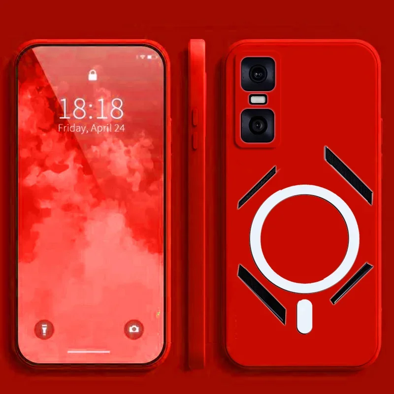 لهاتف انفينيكس GT 30 Pro X6873 غطاء حماية ملون غير لامع مع ملصق مغناطيسي