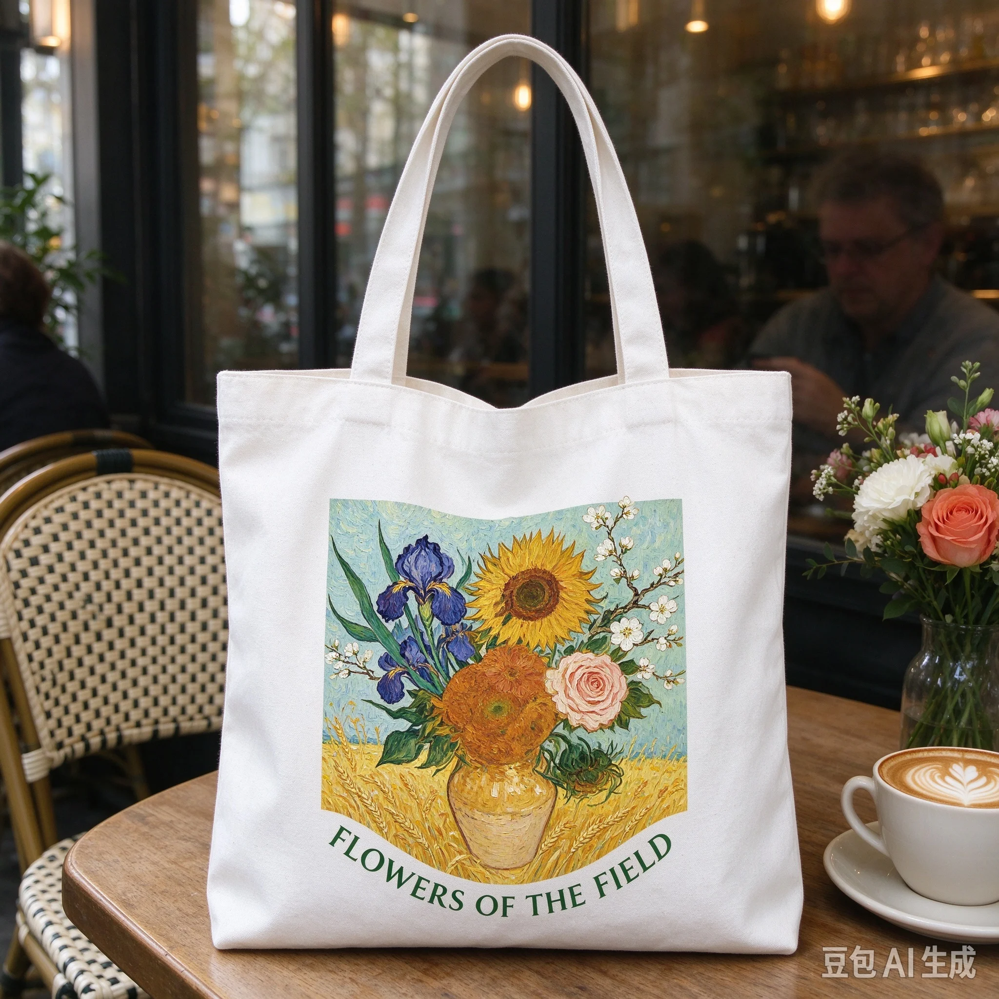 New stylish, minimalist canvas shoulder bag for women—fresh, casual style, versatile for daily use, and high capacity.
