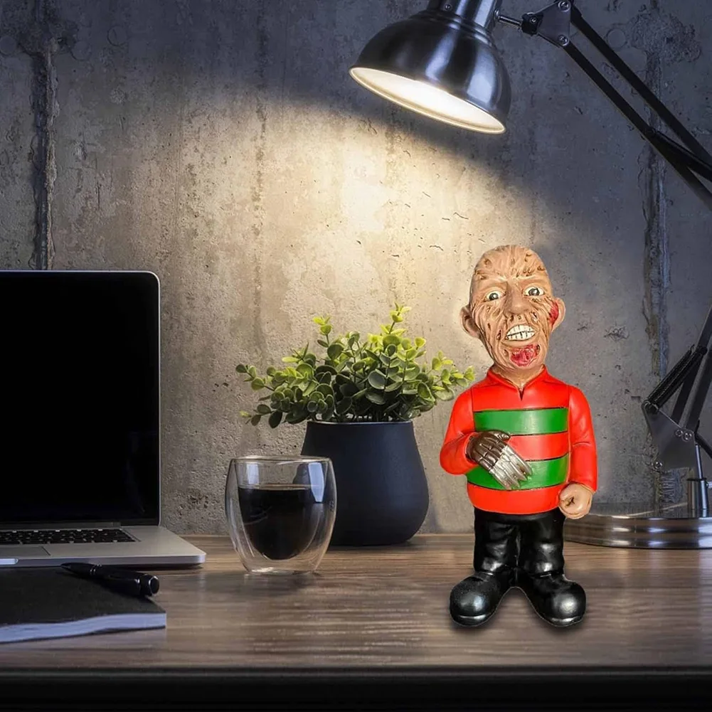 ホラー映画ガーデンノーム、屋内ガーデンノームガーデンスタチュー家の装飾、屋外ハロウィーン庭の芝生装飾A