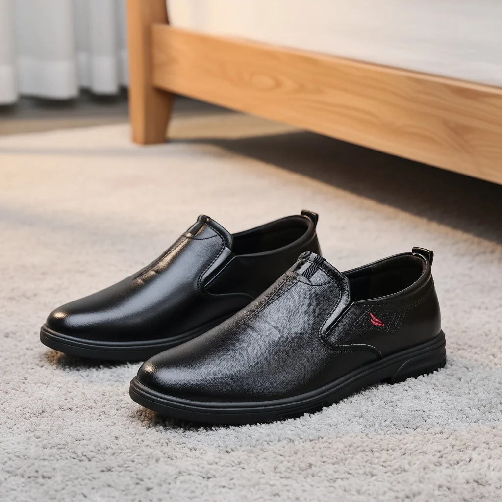 

Men's British Style Business Slip-On Casual Shoes Comfortable Soft Bottom Everyday Commuter Footwear