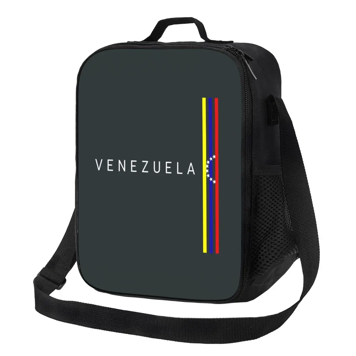 Custom Flag Venezuela Insulated Lunch Bag for Bolivarian Republic of Venezuela Thermal Cooler Lunch Box Kids School Children