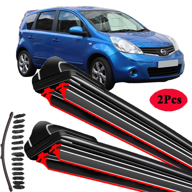 

Car Wiper Front & Rear Wiper Blades Set Kit For Nissan Note MK1 2004 - 2013 Windshield Windscreen Window Brush 24"+14"+12"