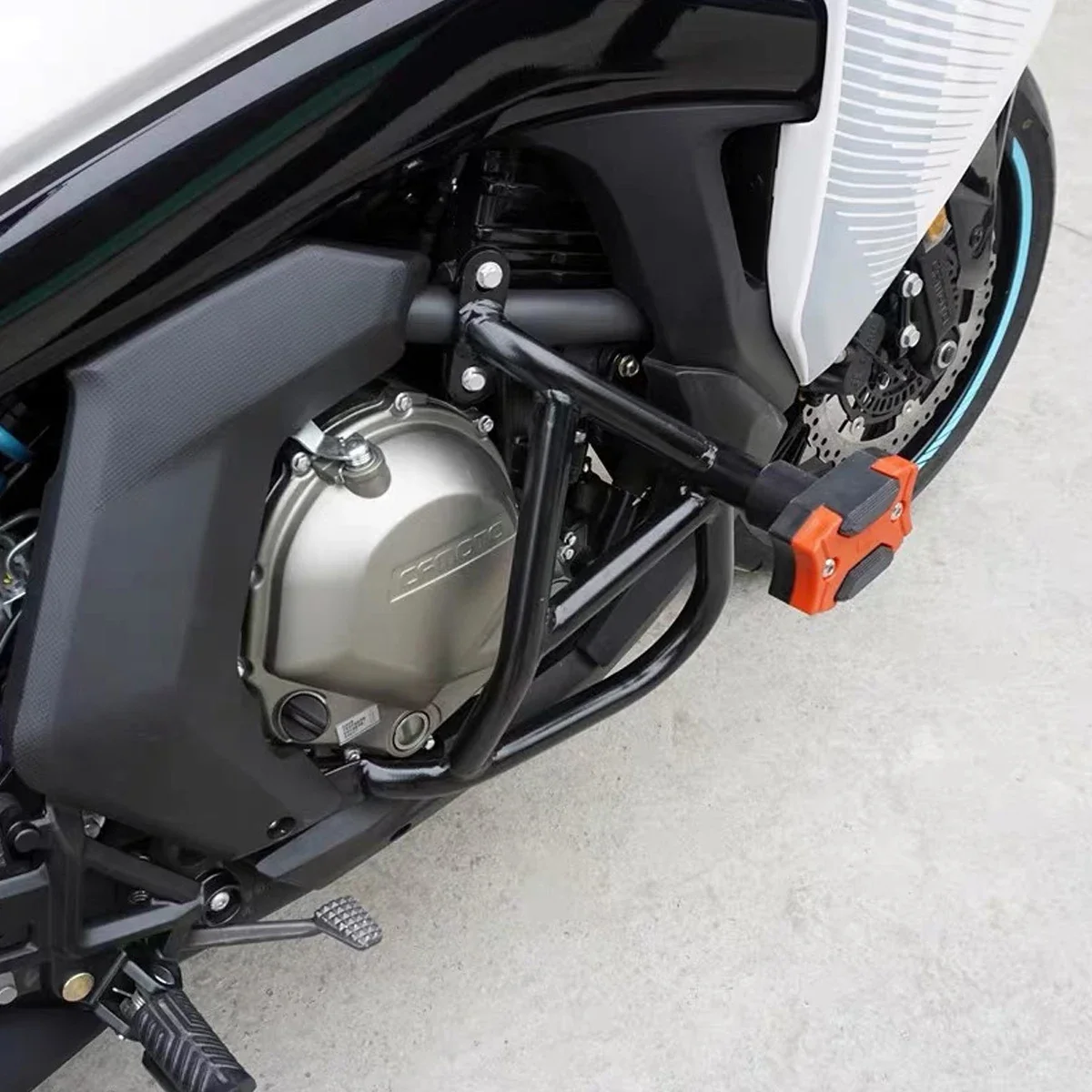 【Precise Fit】Motorcycle Bumper Engine Guard Crash Bars Stunt Cage Protector for CFMOTO 400GT 650GT Black 400 GT 650 GT