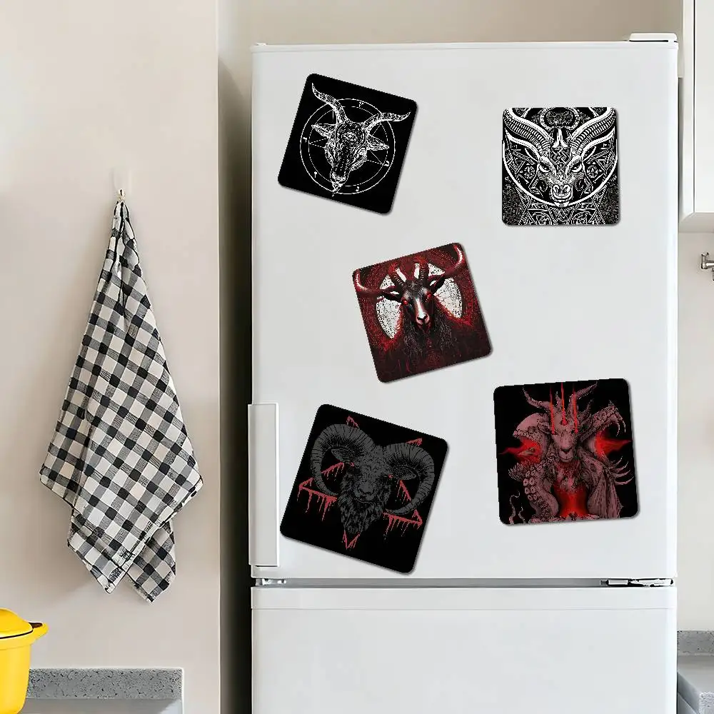 الشيطان الماعز الشيطان مغناطيس الثلاجة ملصقات مغناطيسية إبداعية مخصصة مع المغناطيس #2