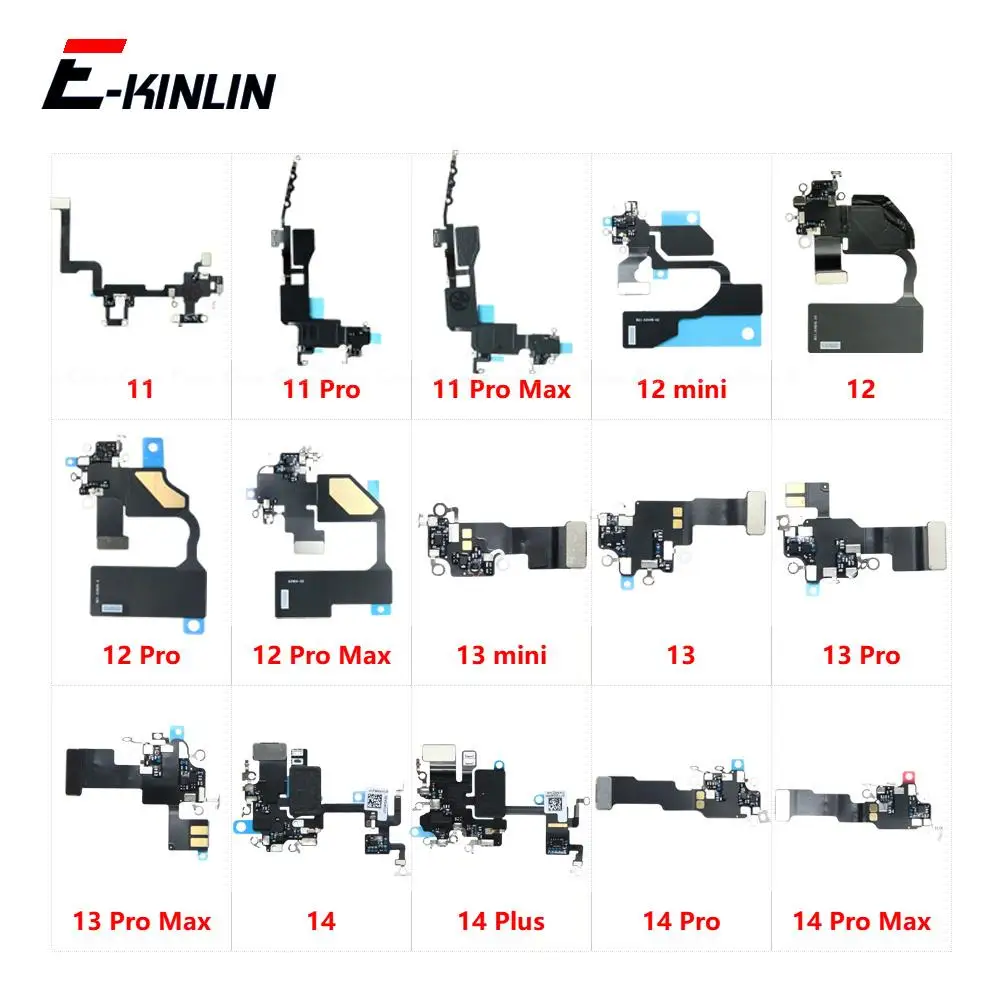 NFC WiFi Antenna Signal Flex Cable For iPhone 12 13 mini 14 Plus 11 Pro Max Repair Replacement Parts