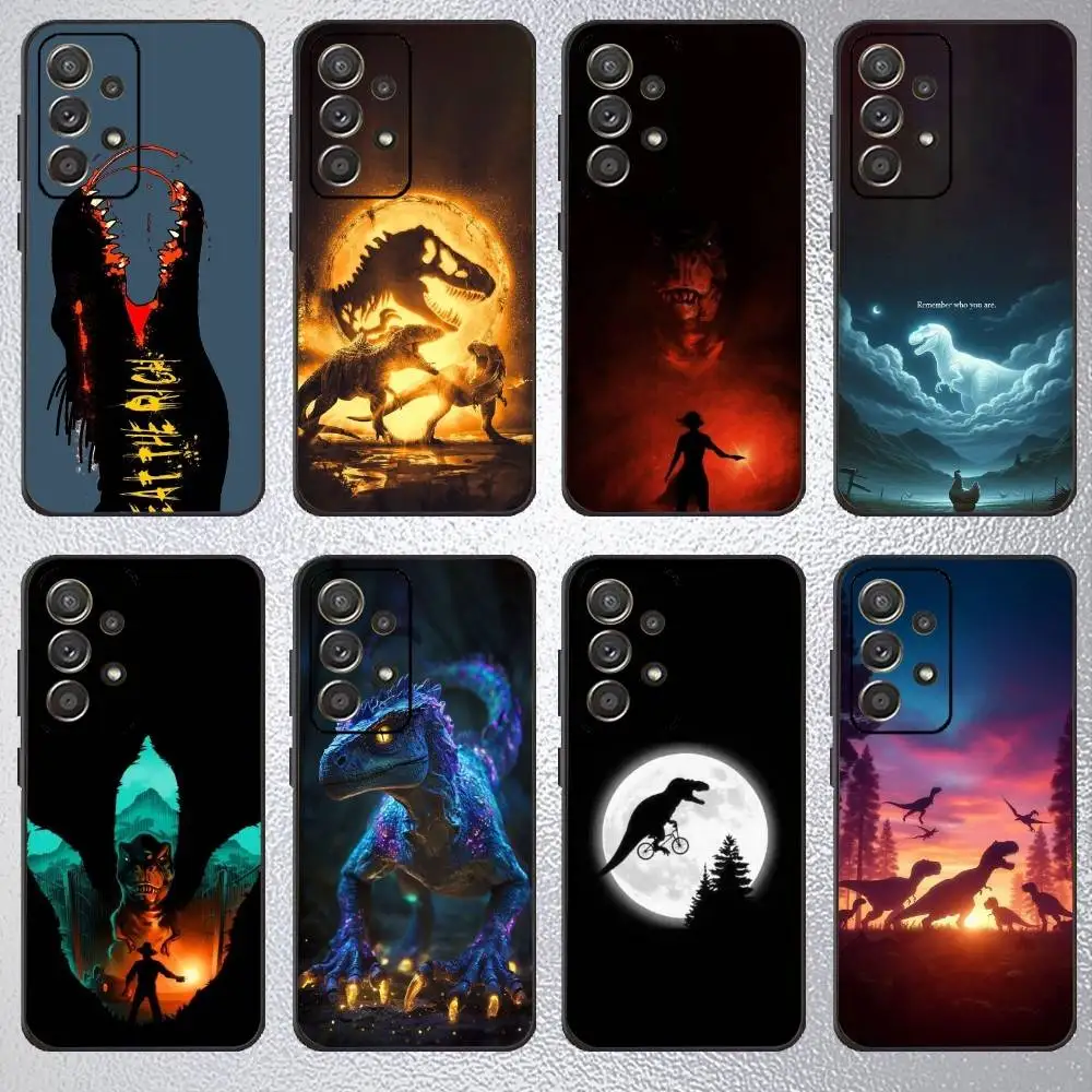 

J-Jurassic Park Dinosaur Phone Case For Samsung S25,S24,S23,S22,S21,S20,Plus,Fe,Lite,Others Black Cover