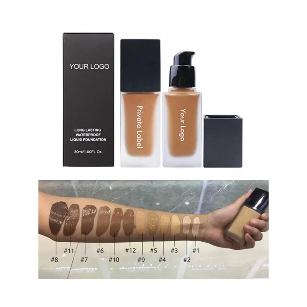 Vegan Long Lasting Matte Foundation Custom Logo Private Label Makeup Wholesale Oil Control Full Coverage Concealer