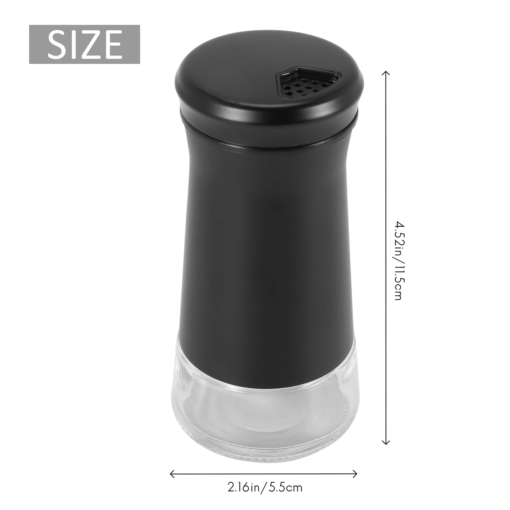 

IALJ-Pepper Шейкеры с регулируемыми отверстиями для заливки Элегантный дозатор соли и перца из нержавеющей стали идеально подходит для морских соли 2 шт.