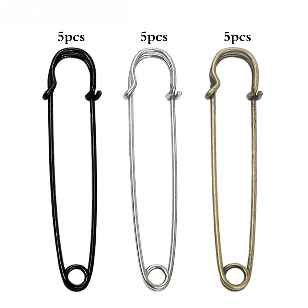 15/30/45PCS Safety Pin 75mm Thick Buckle Pin Spring Locking Pins DIY Cardigan Blanket Skirt Brooch Sturdy And Durable