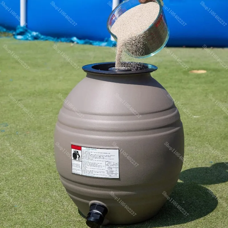 

Pool Sand Filter 16 Inch 1.5 3800 GPH with 6 Way Valve for Above Ground Swimming Pool Water Filtration System