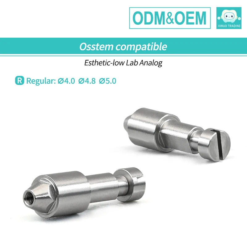 6PCS For Osstem Multi Unit Analog & Esthetic-low Lab Analog for Implant System Custom OEM ODM Dental Lab Abutment Casting Post