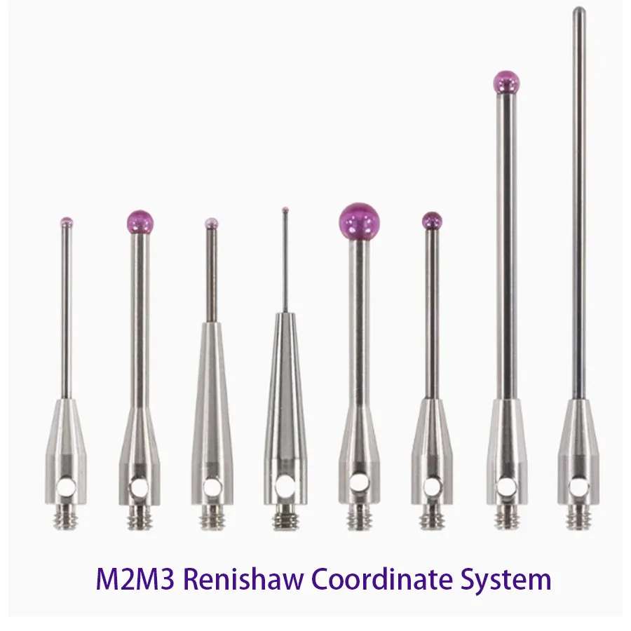 M2M3 Renishaw three coordinate probe CNC machine tool three-dimensional ruby measuring needle 0.5/1.0/1.5/2.0/3.0