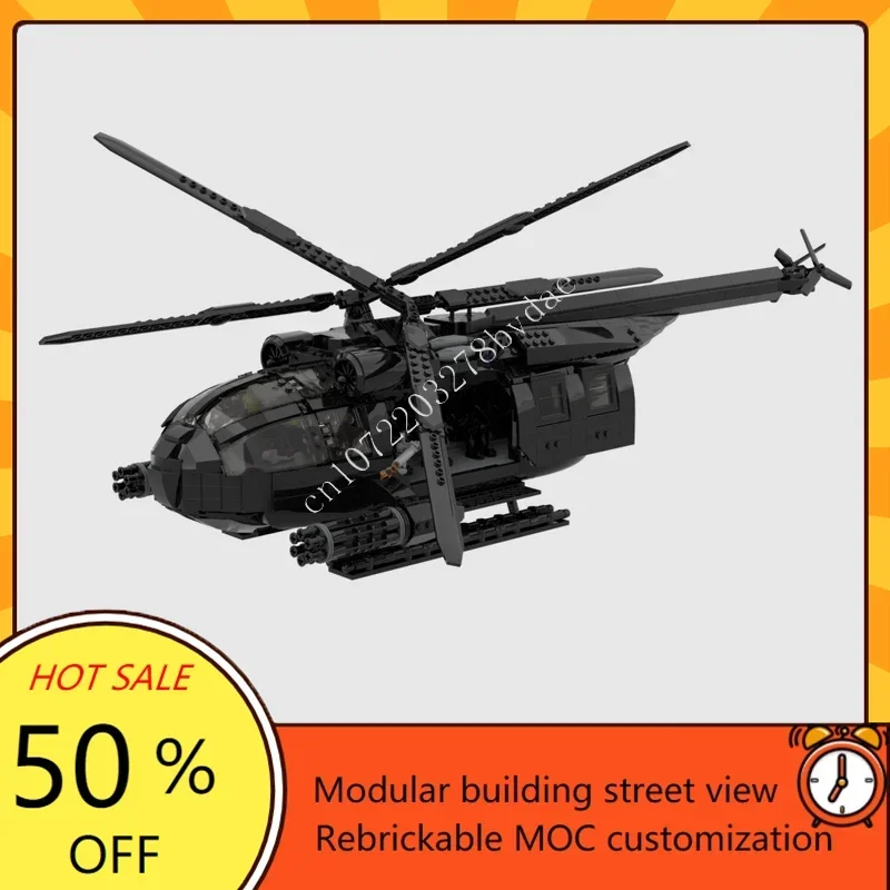 2491PCS MOC Custom Arctokopter Plane Model Puzzle DIY Assembled Aircraft Educational Creative Adult's Birthday Xmas Toy Gift