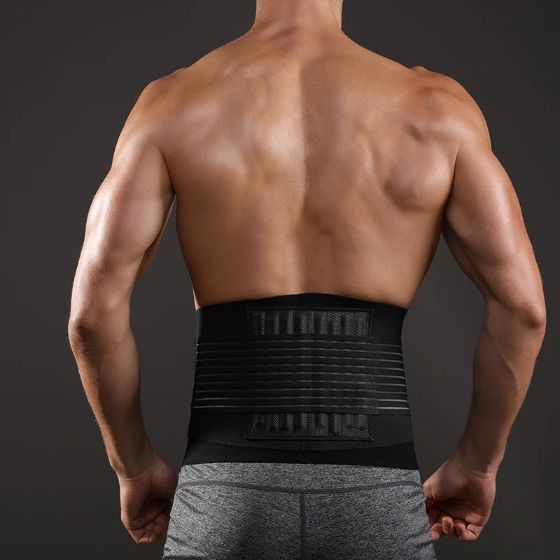 VBOSi Unisex verstellbares Taillenband für den unteren Rücken, für Damen und Herren, Bauchtrimmer für Gewichtheben, Laufen – Detail 5