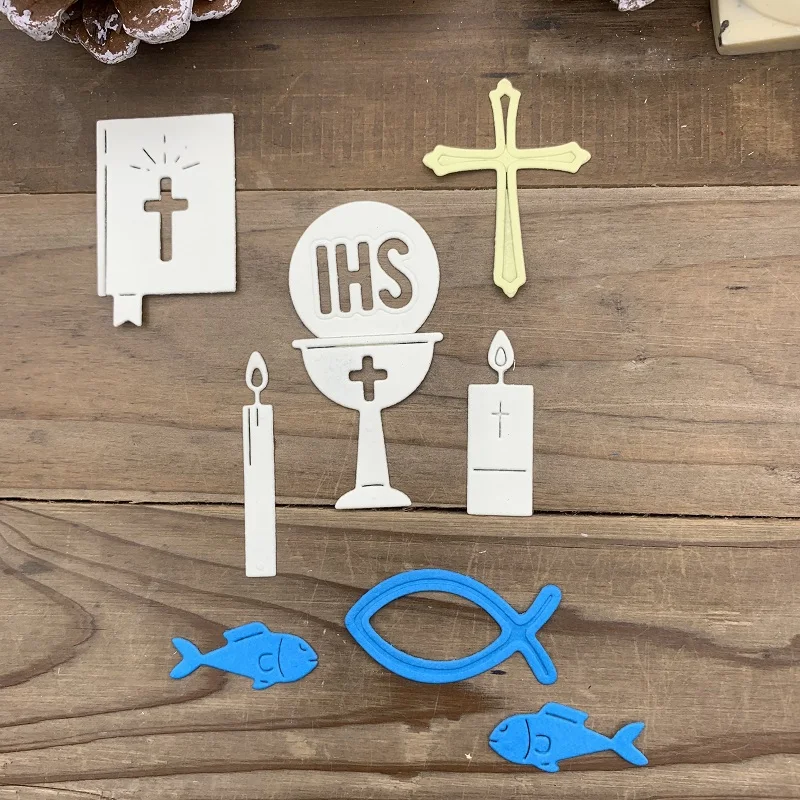 IHS Holy Grail Candle Cross Metal Cutting Dies Stencils For DIY Scrapbooking Decorative Embossing Handcraft Die Cutting Template