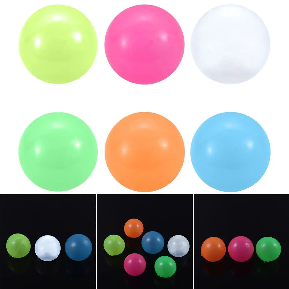 Bola de tiro luminosa para niños, bolas de descompresión, bola pegajosa, Bola de objetivo, juguete para aliviar el estrés