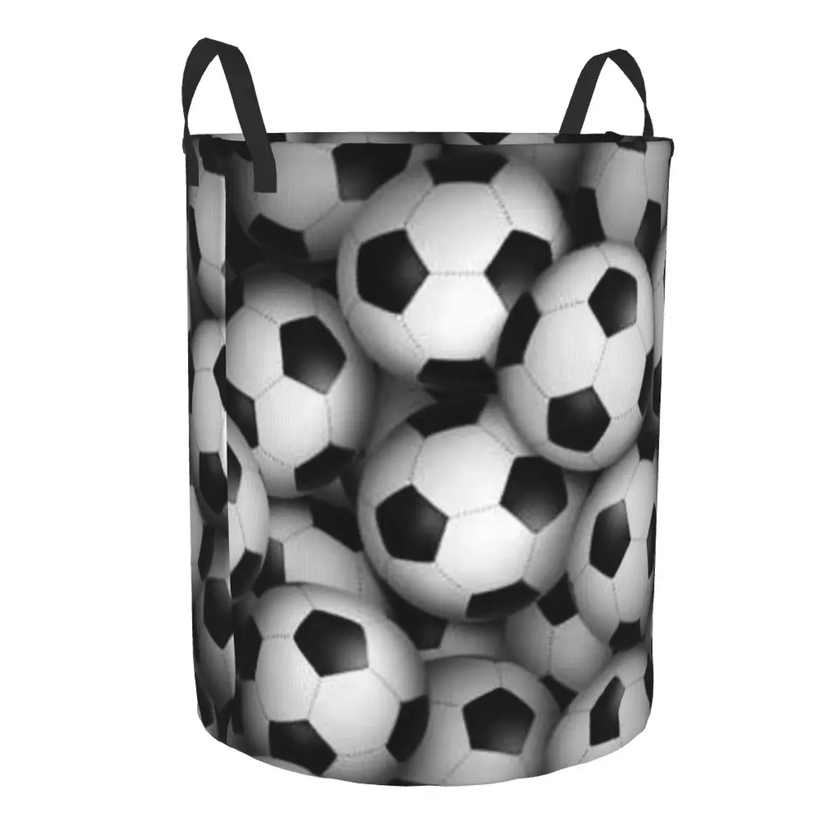 Dirty Laundry Basket Black And White Balls Folding Clothing Storage Bucket Home Waterproof Organizer