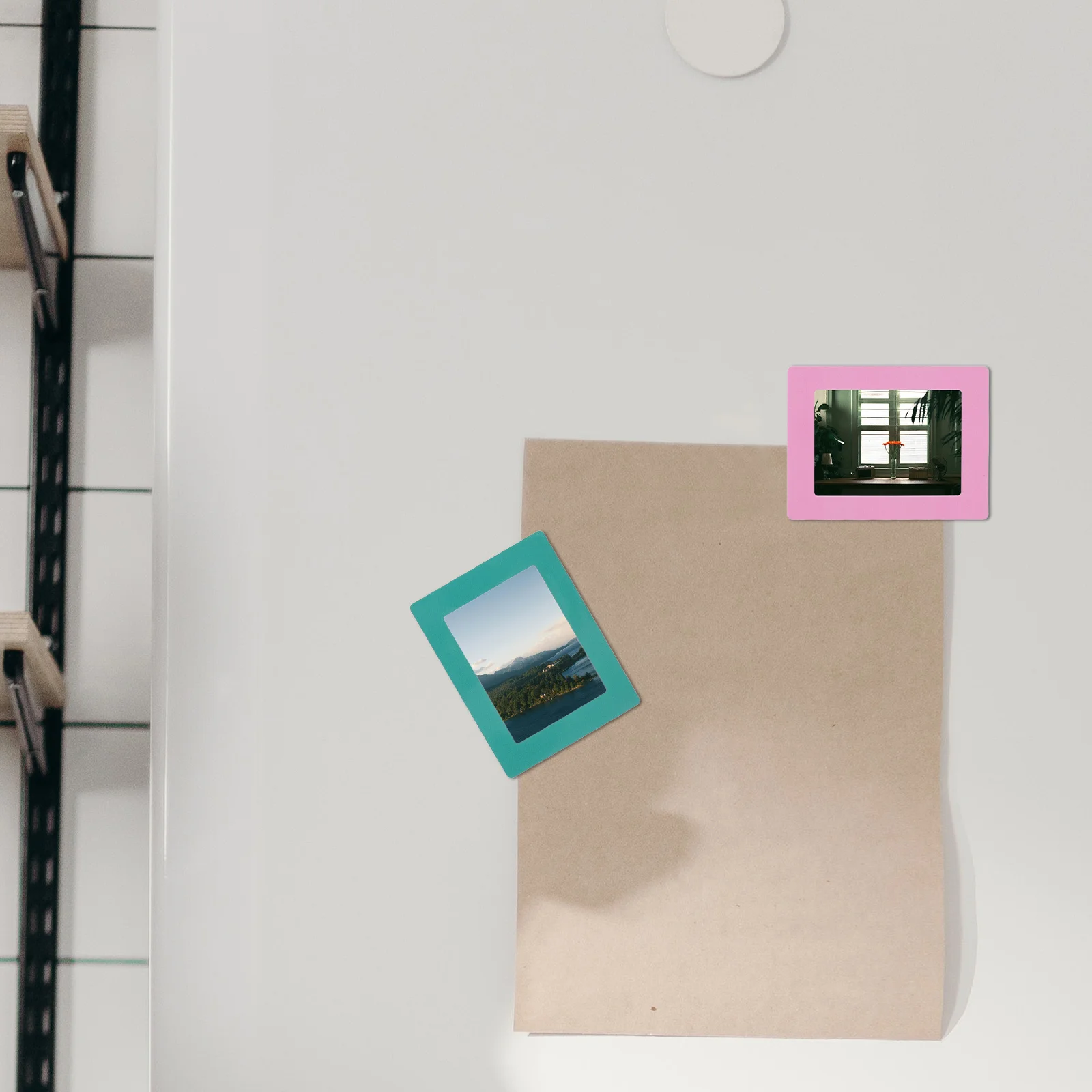 

12Pcs Magnetic Picture Frames Fridge Photo Magnets Reusable PVC Material Home Decoration Creative Design Small Photo Frames