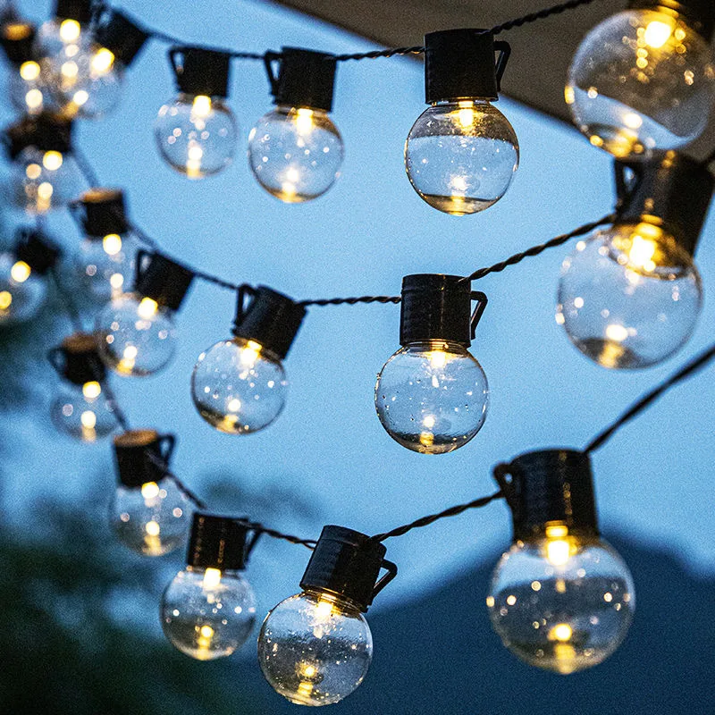 

3/6/10M G50 Festoon Bulb Christmas String Light Outdoor Globe Ball Garden Patio Fairy Light Wedding Party Holiday Garland Light