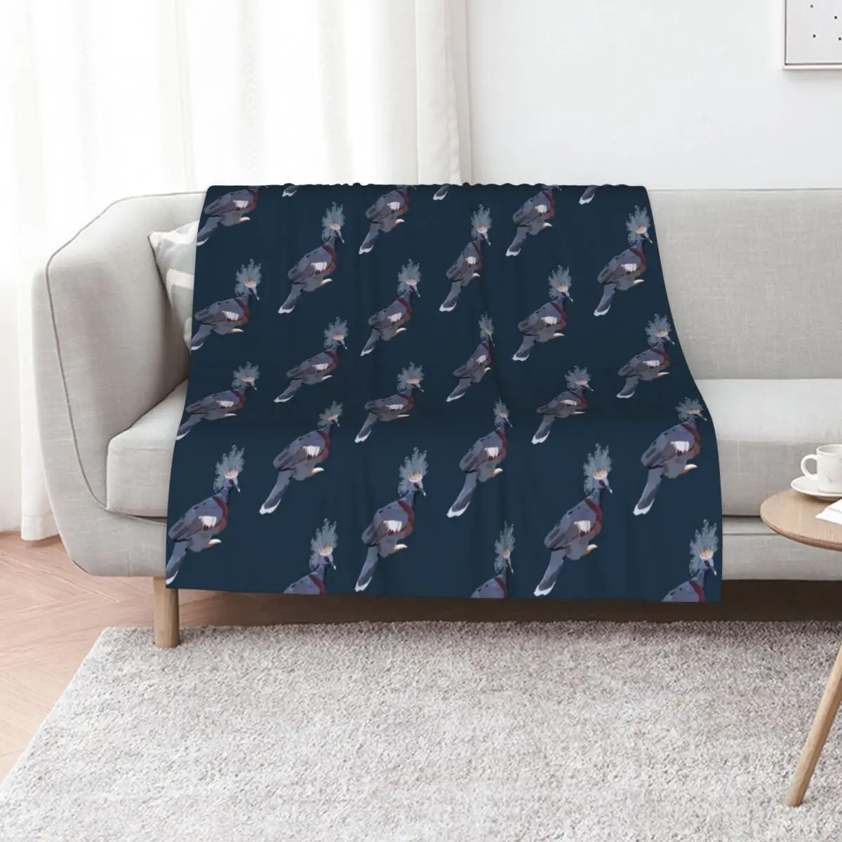 Victoria ‘ crowned’ pigeon Throw Blanket Cute Comforter Beach Summer Sofa Quilt Blankets