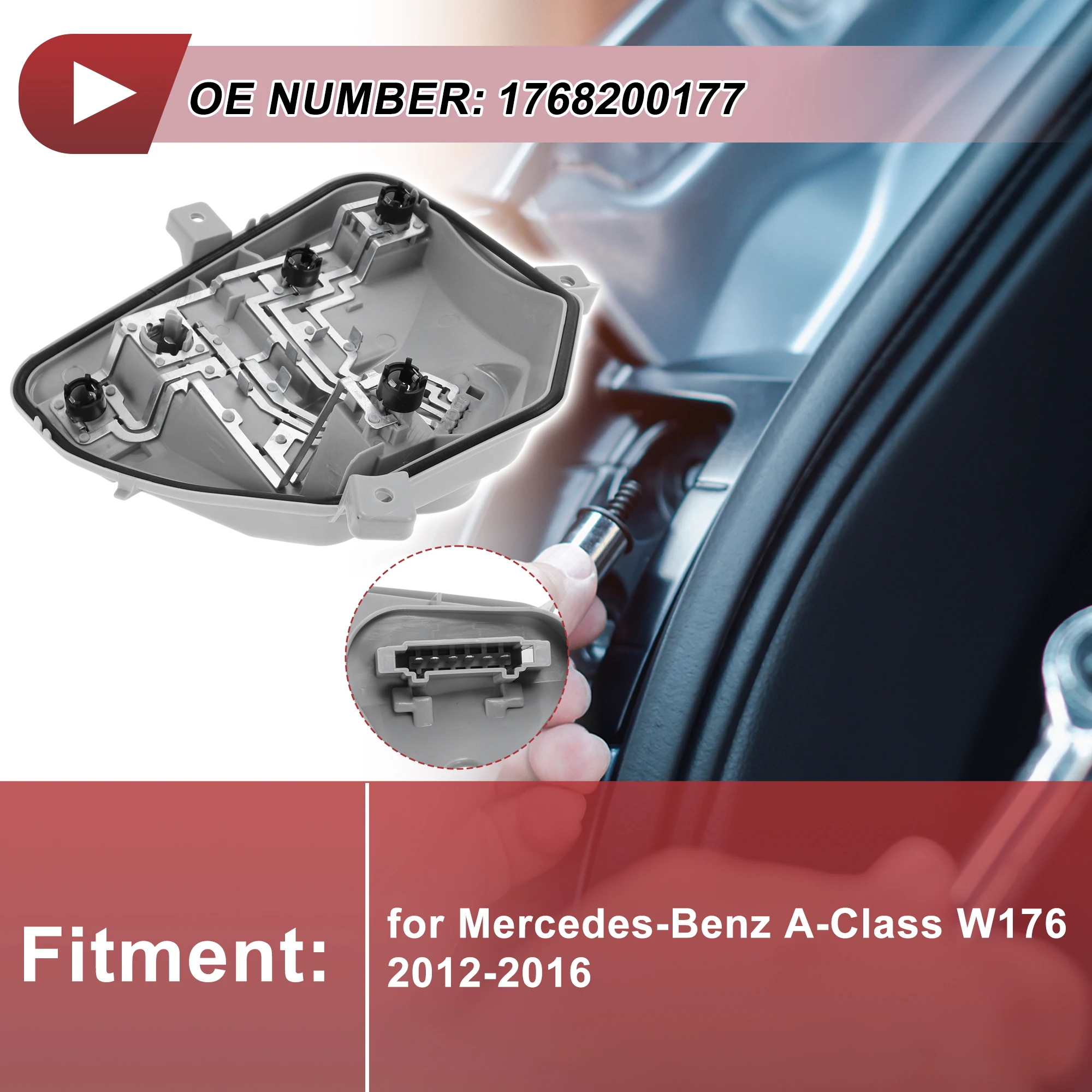 

X Autohaux правая розетка заднего фонаря для Mercedes-Benz A-Class W176 2012-2016 No 1768200177