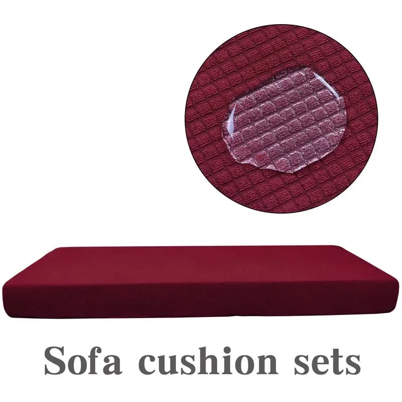 

Stretch Sofa Cushion Cover Furniture Protector Polar Fleece Spandex Washable Reversible Removable Slipcover Couch Cover