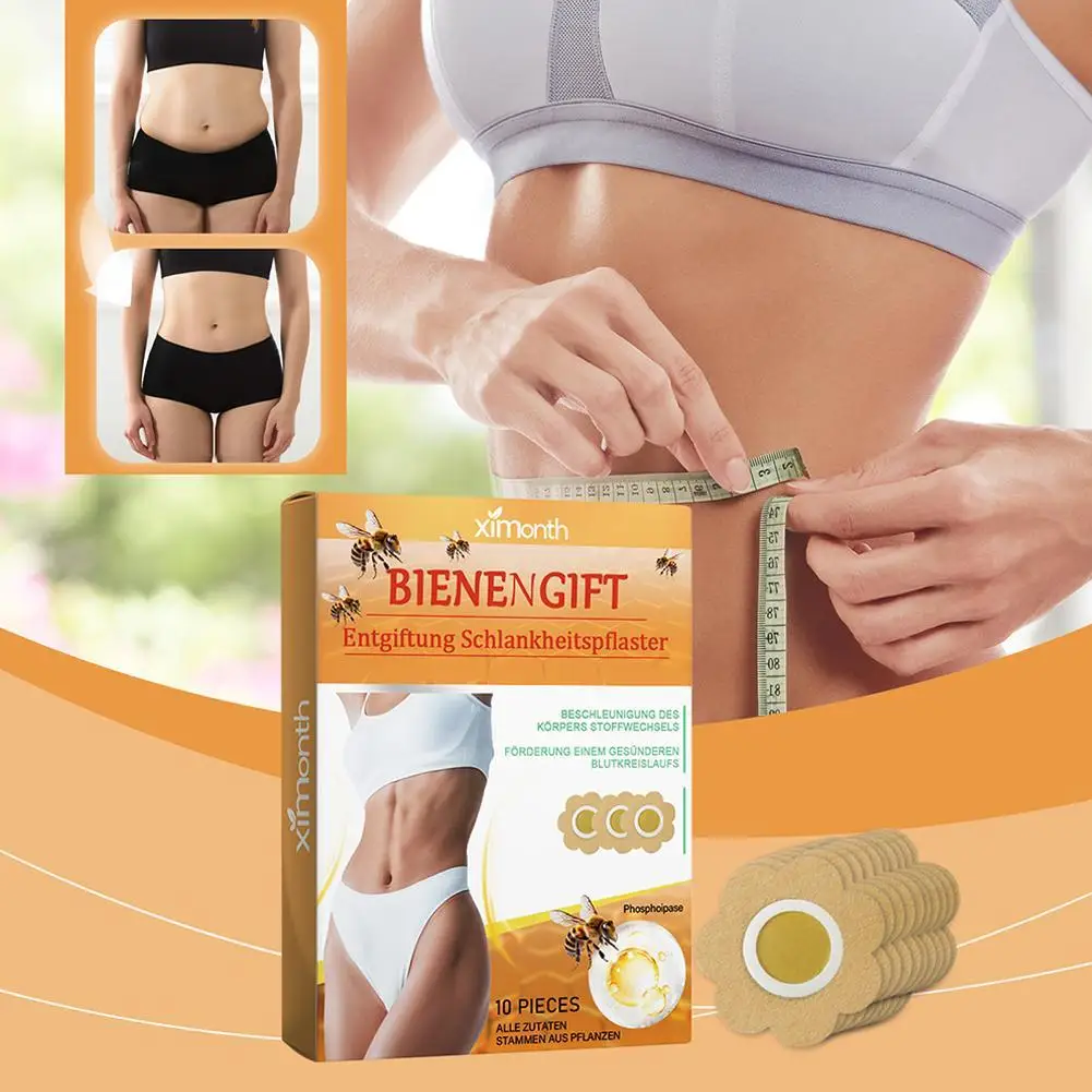 10pc/box Weight Loss Belly Slimming Patch Fast Burning Fat Detox Abdominal Navel Sticker Dampness-Evil Removal Improve Stomach