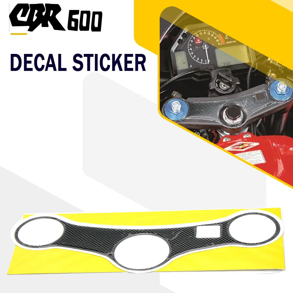 

For Honda CBR600 CBR 600 1999-2007 2006 2005 2004 2003 2002 Motorcycle Steering Bracket Cover Decal Sticker Tank Pad Protector