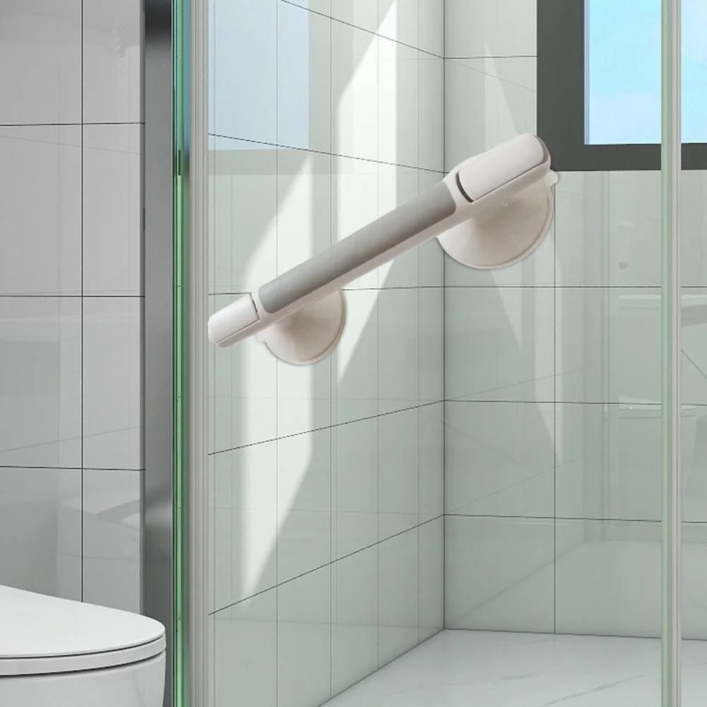 Portable Suction Cup Bathroom Grab Rails Non-slip No Punching Barrier-free Handrail Suction Safety Handle Elderly/Children