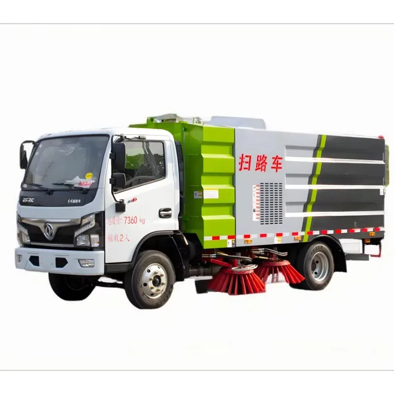 Customized High Quality Road Sweeper Truck For Cleaning And Washing Efficient Road Washing And Sweeping Vehicle