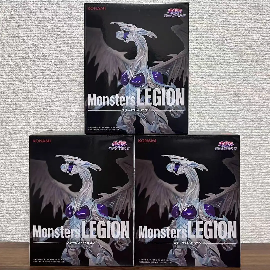 بانداي الأصلي كونامي وحوش ستاردست دراجون يو غي أوه! أنيمي الشكل عمل تمثال اللعب البلاستيكية نموذج جمع ألعاب الدمى الهدايا #3