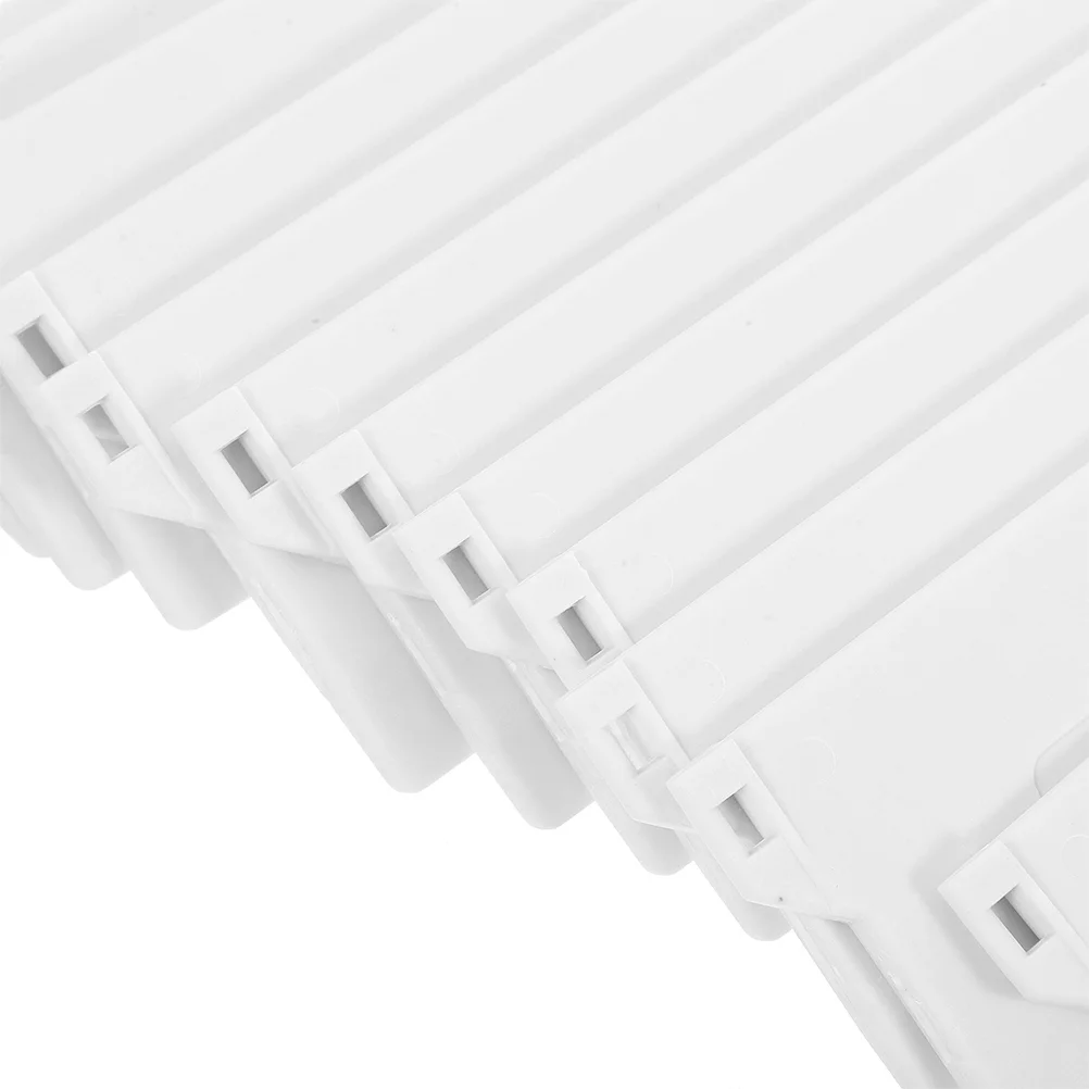 20 Pcs Blinds Accessories Vertical Weight Repair Tabs Kit Fixer Roman Weights Stabilizers Bottom Plates Rails