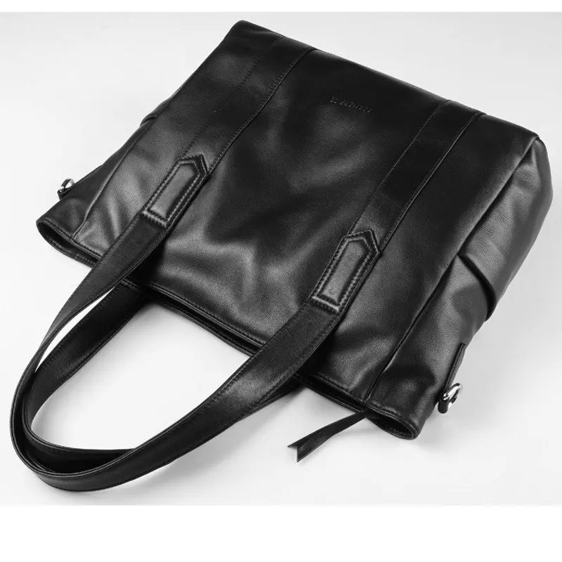 Men's Genuine Messenger Luxury Brand Men Single Shoulder Tote Bags Korean Style Business Briefcase Top Layer Cowhide Laptop Bag