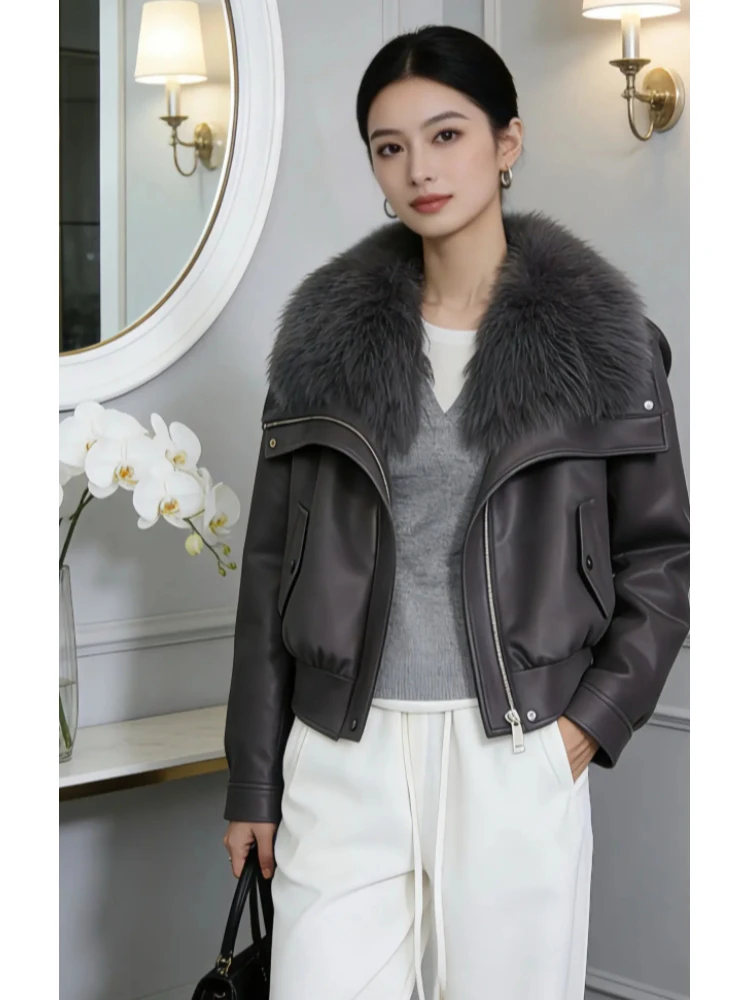 

Winter Thiened Fce Lined Oversized Parka Women's Casual Large Size Cotton Jaet Korean Sle Loose Fit ort Zipper