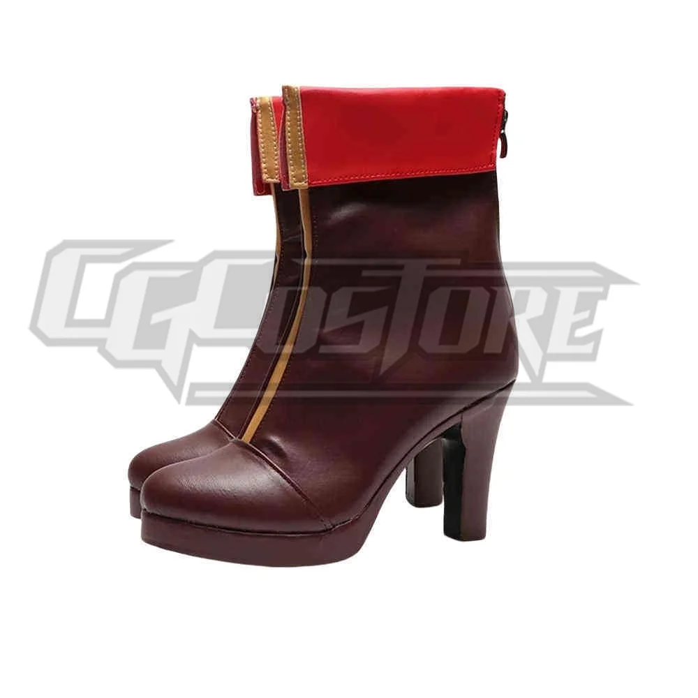 Houshou Marin VTuber Cosplay Sapatos Botas para Homens Unissex Anime Personagem Trajes Calçados ACS-6160