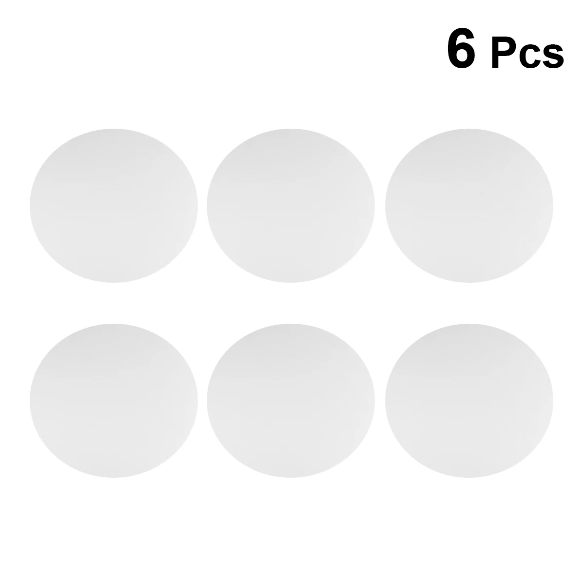 

6Pcs 25Cm Round Painting Canvases Artist Grade Cotton Canvas Panel for Classroom Home Studio Quick Sketch Practice White