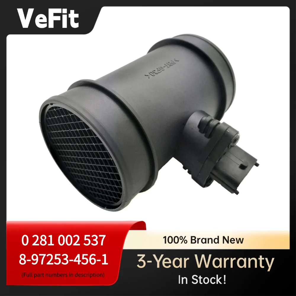 MAF Sensor 0281002537 8972534561 for Holden Rodeo RA Air Flow Meter Diesel 3.0L Turbo 4JH1- Mass 99-06