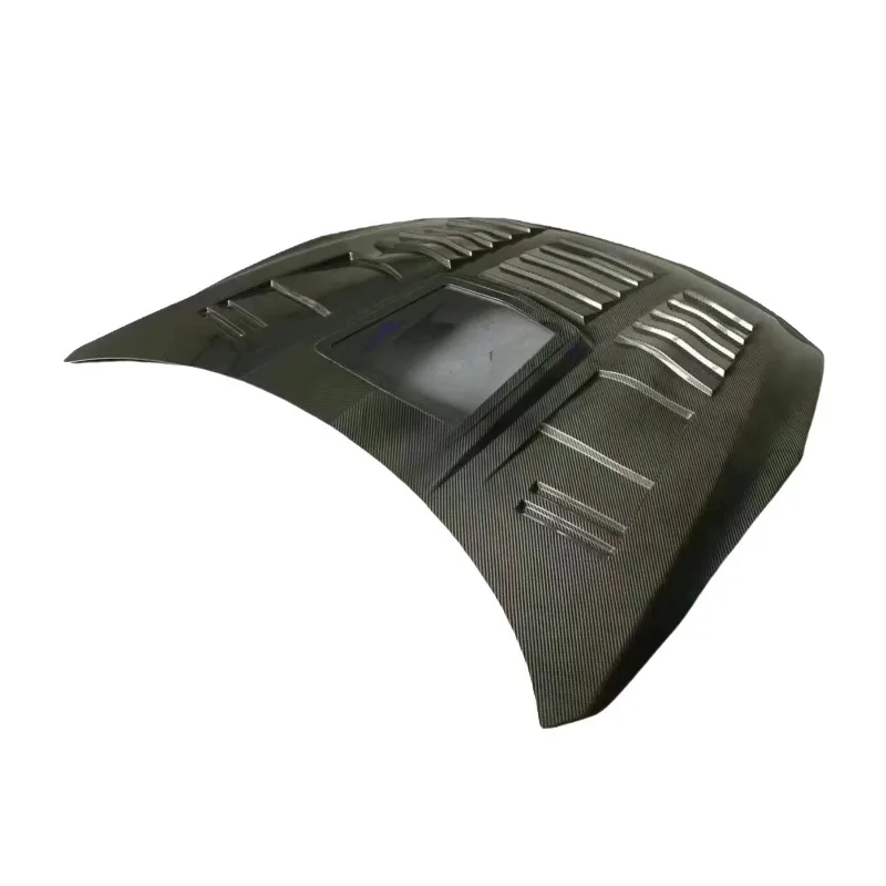 ZS 3K Weave Transparent Style Carbon Fiber Engine Hood GTR R35 Engine Hood Bonnet Cover Body Kit