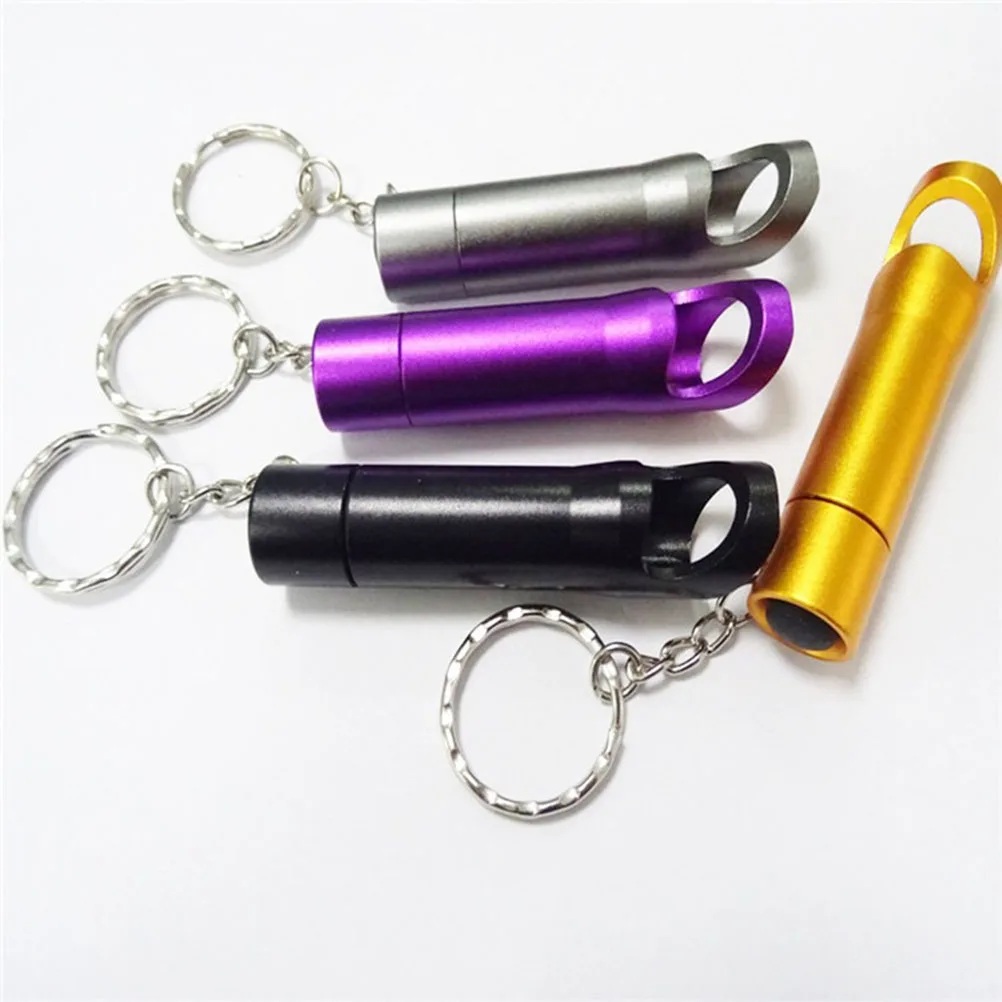 

6PCS LED Holder Opener Keychains Stylish Key Ring Holder Torch Keychain Bag Pendant Stylish Key Ring Gift Use