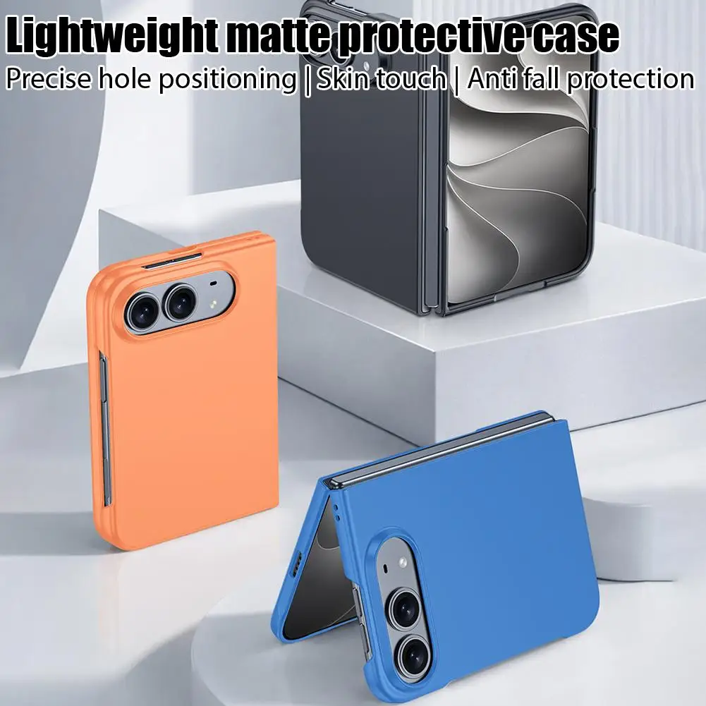 For iPhone Duo Protective Shell Skin-Sensory Matte Ultra-Slim Full Coverage Foldable Phone Case