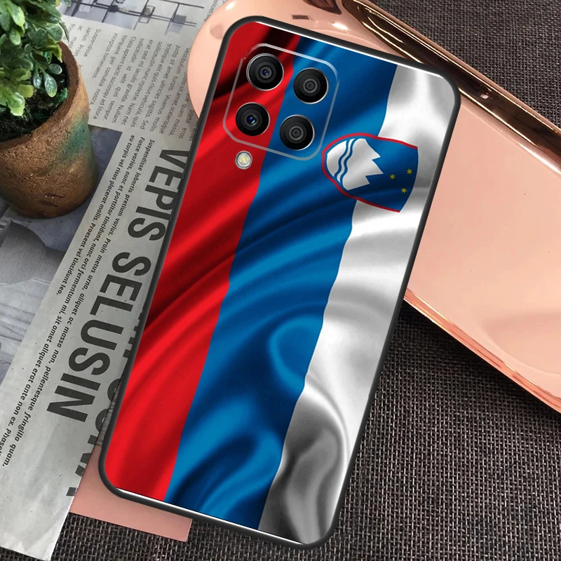 Slovenia Slovenija Flag For Samsung Galaxy M55 M15 M13 M23 M33 M53 M30s M31s M12 M32 M52 M20 M21 M51 M34 M54 Case