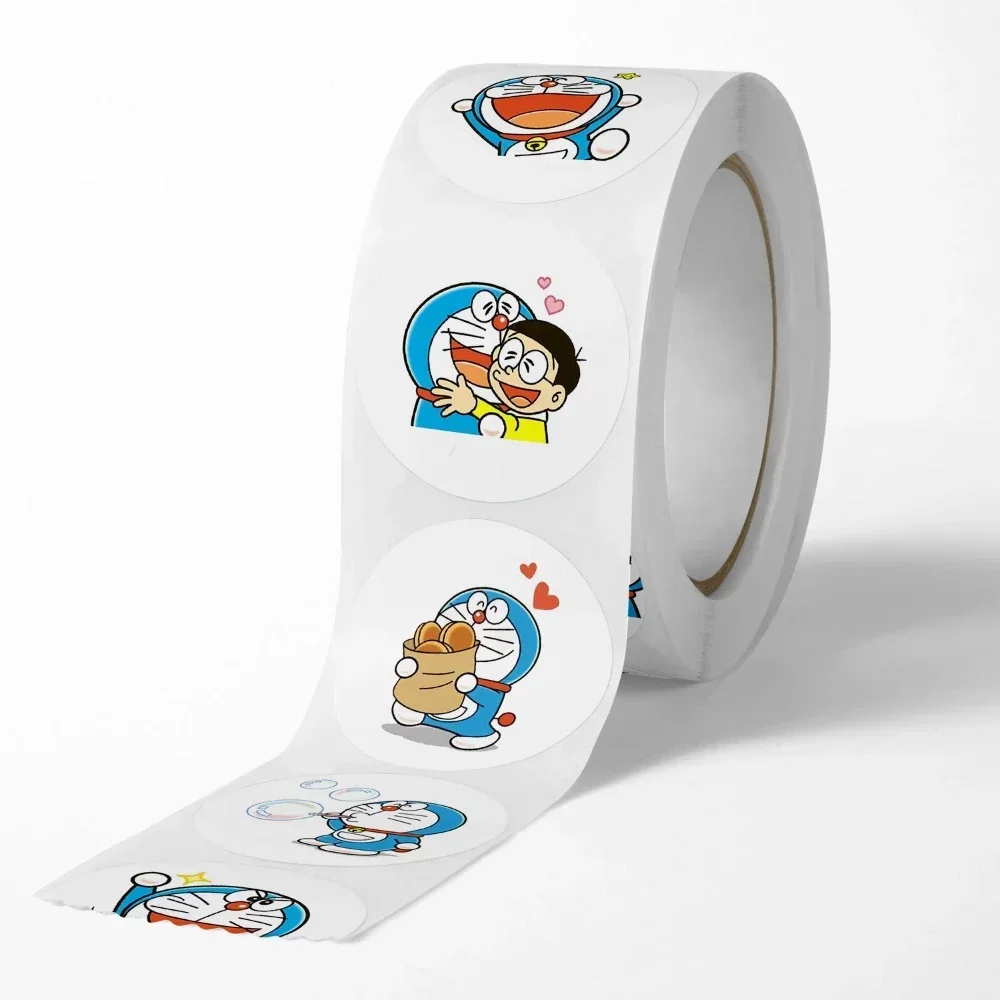 500 Sheets/Roll Doraemon Toy Stickers for Cars Bags Lotso Hello Kitty Strawberry Bears Sticker C190