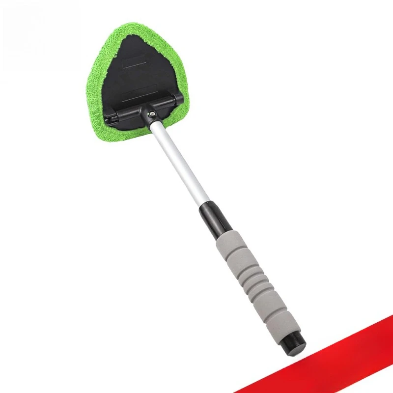 Car Telescopic Glass Defogging Brush Sponge Handle Car Windshield Cleaning Brush Multi-color Optional