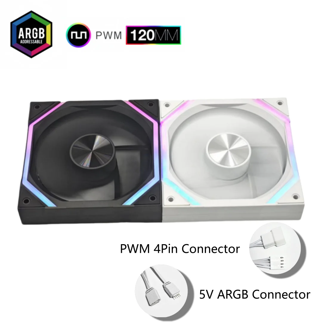 

CX FUTRUE ARGB Galaxy Computer Case Cooling Fan 5V 3PIN/12V 4PIN Interface Without Fan Hub 6P Interface Cannot Be Used 3PCS/6PCS