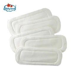 Inserts en coton de bambou 5 pièces/lot, couches écologiques absorbantes pour couche de poche cinq couches