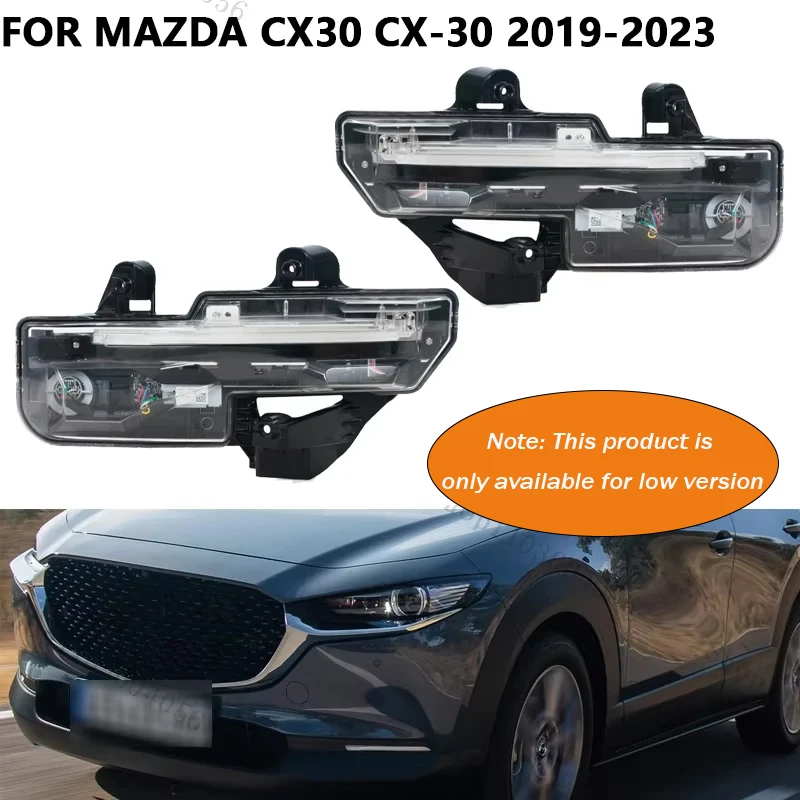 For Mazda CX30 CX-30 2019-2023 LED Fog Light DRL Daytime Running Light Car Accessories DFR5-51060 DFR5-51070